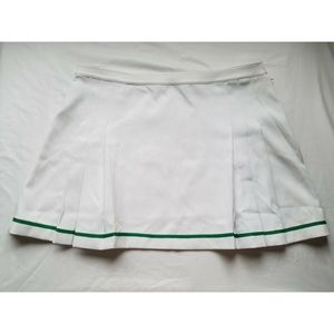 NWT Tory Sport Pleated Tennis Skirt, Snow White (J313)